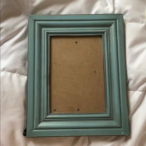 Turquoise wooden picture frame
